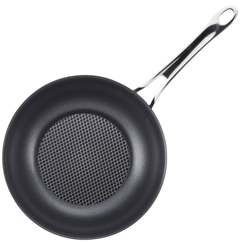 Anolon X Hybrid 10&#34; Nonstick Induction Fry Wok with Lid Super Dark Gray, 4 of 15