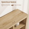 72" Tall Bookcase, Farmhouse Book Shelf with Storage and 4 Drawers, Freestanding Display Storage Shelves - 4 of 4