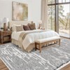 Area Rug for Living Room, Washable Geometric Strip Carpet, Non Slip Non Shedding Ultra Thin Soft Rug for Bedroom, Office, Dining Room - 3 of 4