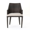 Lyngins 2-Pack High-Quality Rattan Outdoor Accent Chairs with Water/Weather Resistant Cushions, Patio Accent Chair, Outdoor Single Sofa Chair - 3 of 4