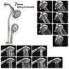 ALEXOUN Drill-Free Stainless Steel Slide Bar Combo Rain Showerhead 7-Setting Hand, Dual Shower Head Spa System - 2 of 4