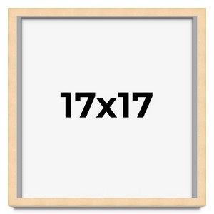 PosterPalooza | Square Classic Modern Yellow Picture Frame - UV Acrylic, Foam Board Backing, Hanging Hardware - 1 of 4