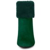 Allegra K Women's Side Zipper Cute Round Toe Faux Fur Chunky Heel Ankle Boots - 2 of 4