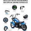 Electric Motorcycle for Kids, 24V 250W Kids Electric Dirt Bike, Two Speed Max Up to 14MPH & 60 Minutes Continuous, with Led Lights - 2 of 4
