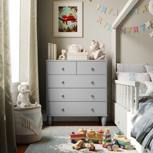 Buzz & Bloom Large Kids 5-Drawer Wood Dresser Chest for Bedrooms - 1 of 4