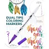Ohuhu Markers for Adult Coloring Books: 36 Colors Coloring Markers Dual Tips Fine & Brush Drawing Pens Water-Based Art Markers - Maui - White - 4 of 4