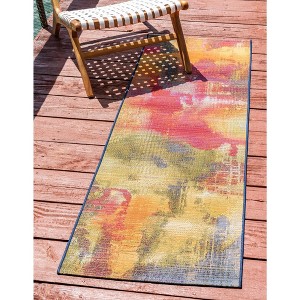 Unique Loom    Outdoor Modern Azera Area Rug - 1 of 4