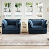 NicBex Couches for Living Room Single Deep Seat Sofa Couch Fabric Slip-covered Armchair with 1 Big Back Cushion and 2 Big Toss Pillows - 3 of 4