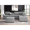 CIPACHO Orisfur. Modern Sectional Sofa with Reversible Chaise, L Shaped  Couch Set with Storage Ottoman and Two Cup Holders for Living Room - 3 of 4
