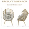 Outdoor PE Wicker Egg Chair for Balcony - 3 of 4