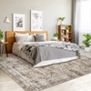 Fulvari Vintage Distressed Area Rug Soft Washable Rug Non Slip Non Shedding Rug Low Pile Thin Floor Carpet,Rug for Bedroom, Living Room - 3 of 4