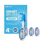 GO SMILE Sonic Replacement Brush Heads - Blue - 4ct