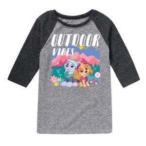 Boys' - Paw Patrol - Outdoor Vibes Raglan Graphic T-Shirt - 1 of 4