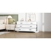 XIYUYEU Modern Drawer Double Dressers with Metal Handles,Chest of Drawers for Bedroom,Living Room,Hallway - 3 of 4