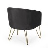 Mid-Century Modern Lounge Arm Chair with Velvet-Christopher Knight Home - 4 of 4