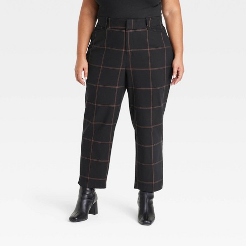 Women's High-waisted Ponte Leggings - Ava & Viv™ Black 4x : Target