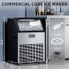 ZAFRO Commercial Ice Maker,200LBS/24H, Automatic Stainless Steel Machine with LCD Panel,Freestanding with 48 Pounds Storage Capacity, Silver - 4 of 4