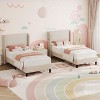 Velvet Twin Bed Frame w/Adjustable Headboard – 12-Slat Platform Bed, Noise-Free & Easy Assembly | No Box Spring Needed - 4 of 4