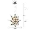 Claxy Moravian Star Pendant Chandelier Seeded Glass Black Light 19 Inches - 2 of 4