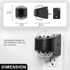 DORESshop 2-Pack 2W Plug-in Projection Night Lights, Diamond Lens, RGB Colors, Multi-Color Button Control, US Plug - 3 of 4