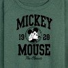 Women's - Disney - Mickey Mouse Collegiate The Classic Lightweight French Terry Wide Neck Long Sleeve Shirt - 2 of 4