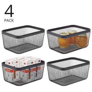 Metal Mesh Pantry Basket for Kitchen Storage - 1 of 4