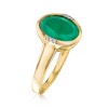 Ross-Simons 3.00 Carat Emerald Ring With Diamond Accents in 14kt Yellow Gold - 3 of 4