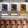HOMLUX Music Makeup Mirror - Adjustable LED, Bluetooth Speaker, 10X Magnification, Smart Touch - 2 of 4