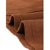 INSPIRE CHIC Women's High Waist Faux Suede Knee Length A-Line Skirts - 4 of 4
