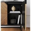 Nathan James Set of 3 Enloe Console Table with Wood Doors Black - 4 of 4