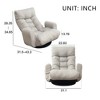 Vynxaria 360¡«degree rotatable sofa chair Adjustable head and waist with game chair and lounge chair - 3 of 4