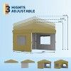 Nasitip 10x10 Pop Up Canopy Tent-Outdoor Canopy tz Set Up Heavy Duty Commercial Instant Tent Shelter, 3-Sidewall - 3 of 4