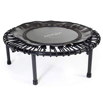 JumpSport 220 in Home Cardio Fitness Rebounder - Mini Trampoline with  Handle Bar Accessory, Premium Bungees and Workout DVD