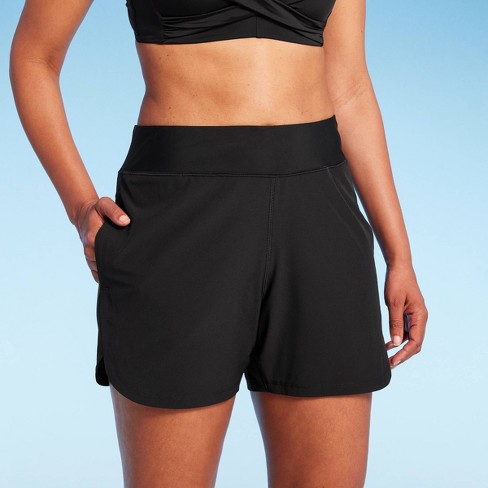 Lands' End Women's 5 UPF 50 Swim Shorts - Black XS