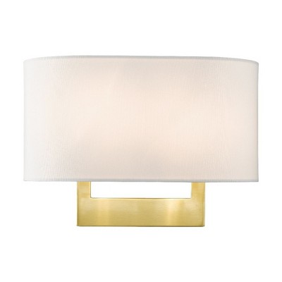 Livex Lighting 2 - Light Wall Light in  Satin Brass
