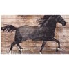 Olivia's Home Barnwood Black Stallion Doormat – Rustic Indoor Accent Rug, 22" x 32", Horse Design, Stylish Rectangle Decorative Mat - 2 of 3
