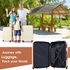 3 Piece Luggage Set Hardside Spinner Suitcase With Tsa Lock 20" 24' 28" Available 3 Piece Luggage Sets Antique White - 3 of 4