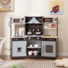 Infans Pretend Play Kitchen for Kids Toddler Aged 3+ Wooden Toy Set w/ Range Hood - 3 of 4