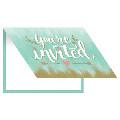 8ct Mint to Be Bridal Shower Invitations