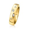 Pure Collection by Ross-Simons 0.25 ct. t.w. Scattered Lab-Grown Diamond Ring in 18kt Gold Vermeil - 3 of 4