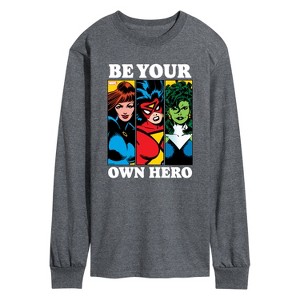 Men's - Marvel - Be Your Own Hero Long Sleeve Graphic T-Shirt - 1 of 4