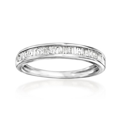Ross-Simons 0.35 ct. t.w. Baguette Diamond Ring in Sterling Silver