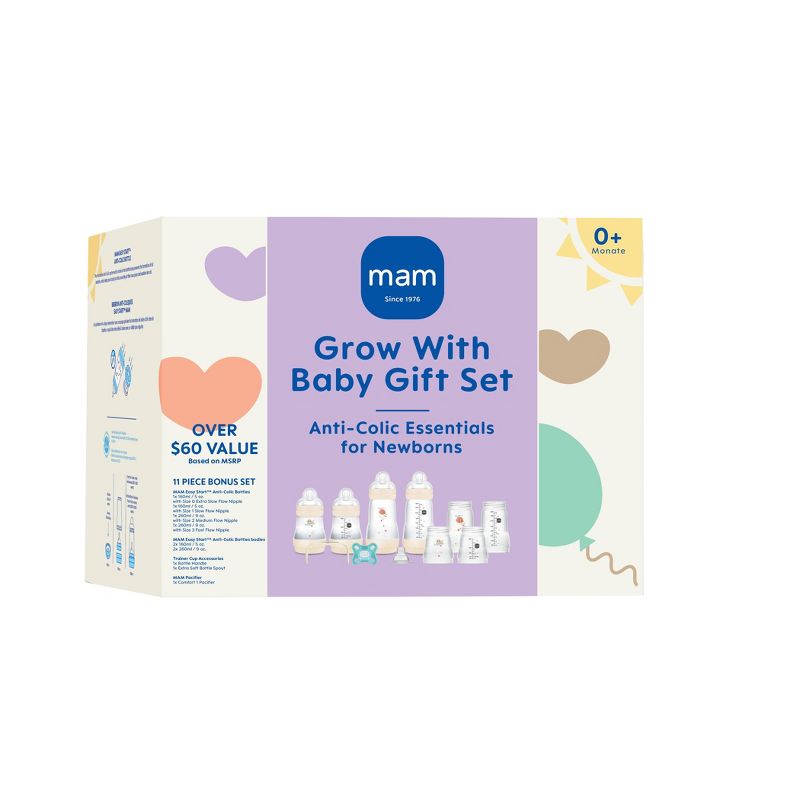 MAM Grow with Baby Bottle Set - Unisex - 15ct, 2 of 8