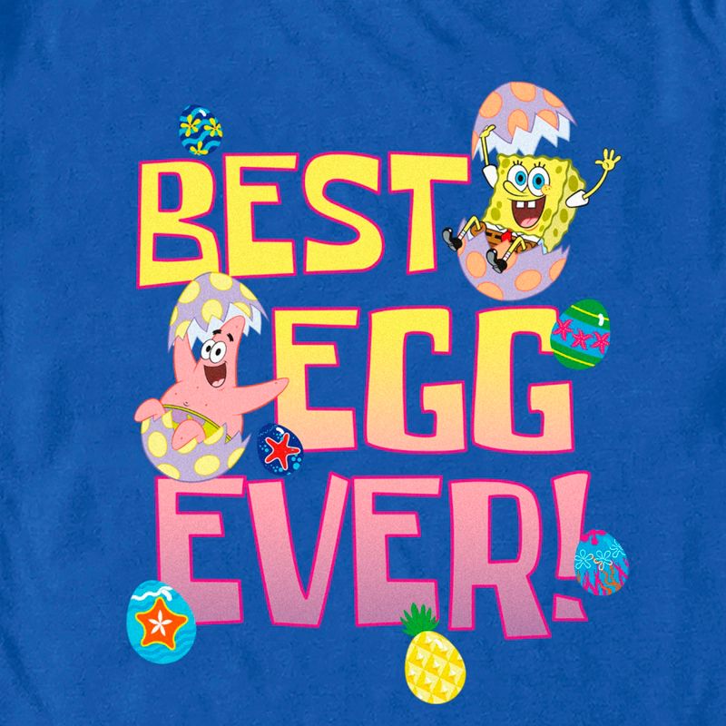Men's SpongeBob SquarePants Easter Best Egg Ever Friends T-Shirt, 2 of 5