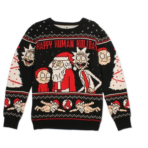 Rick and morty christmas sweater walmart sales