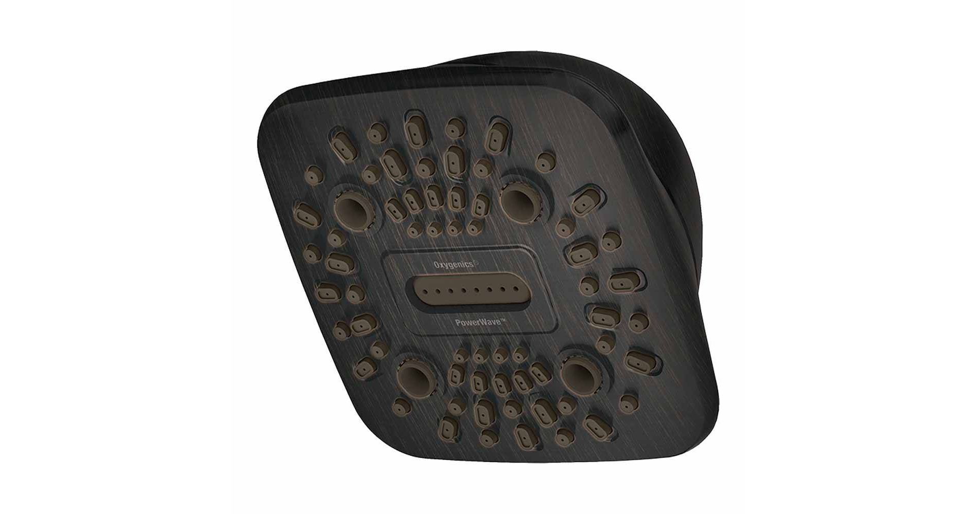 4.5" PowerWave 6 Spray WaterSense Shower Head - Oxygenics