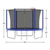 JUJABU 8-FT Safety Trampoline With 6 Fence Poles, Rust-Proof Steel Structure, Load Capacity 240 Lbs - 4 of 4