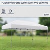 Gulches 10'x20' Pop Up Canopy Tent, Instant Sun Shelter with 3-Level Adjustable Height, Setup for Parties with  Carry Bag for Garden, Patio, White - 3 of 4