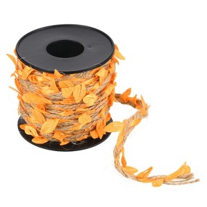 Unique Bargains Jungle Wedding Party Home Garden Decor Burlap Leaf Ribbon Jute Twine Artificial Vine - 1 of 4