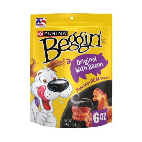 Purina Beggin Strips Original Bacon And Pork Flavor Chewy Training Dog Treats 6oz Target